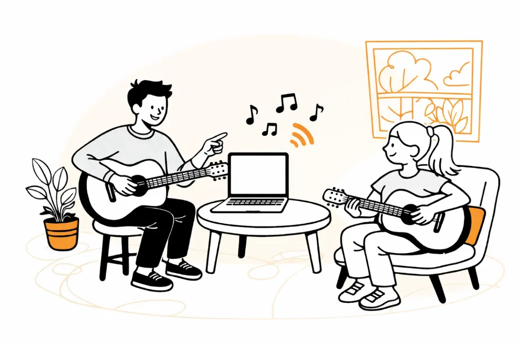 Clases de guitarra eléctrica personalizadas